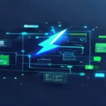Flux Power Automate reliant Excel et SharePoint - illustration d'automatisation générée par IA